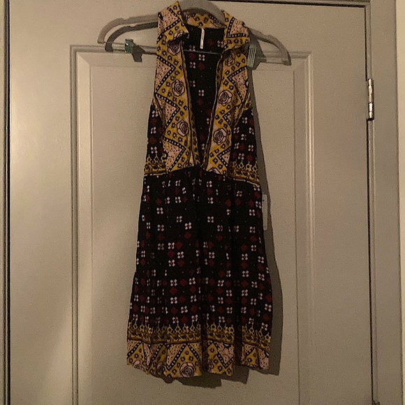 Free People “Charlotte Sleeveless Top” lightweight tunic multicolor| Sz XS|P - Picture 2 of 9